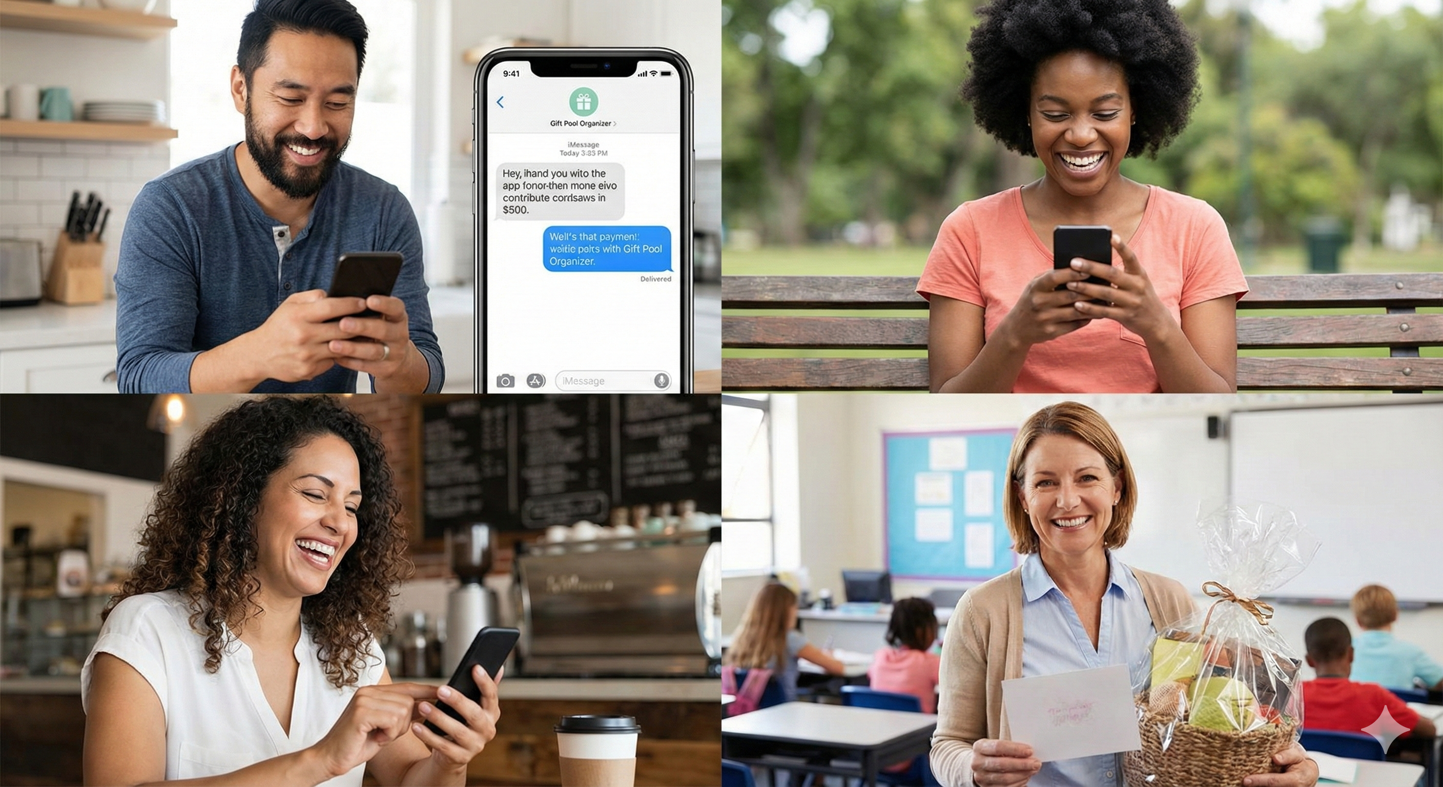 Diverse community using KadoPool joyfully